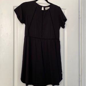 Black cut out detail dress